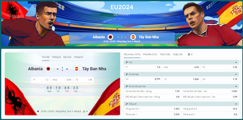 Những loại hình cược nổi bật trên web cá cược bóng đá 22Bet